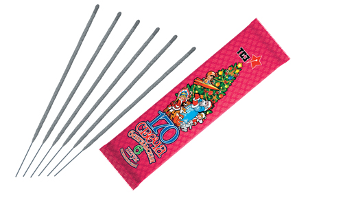  Бенгальские свечи 6 шт 170 мм в пакете  в Костомукше