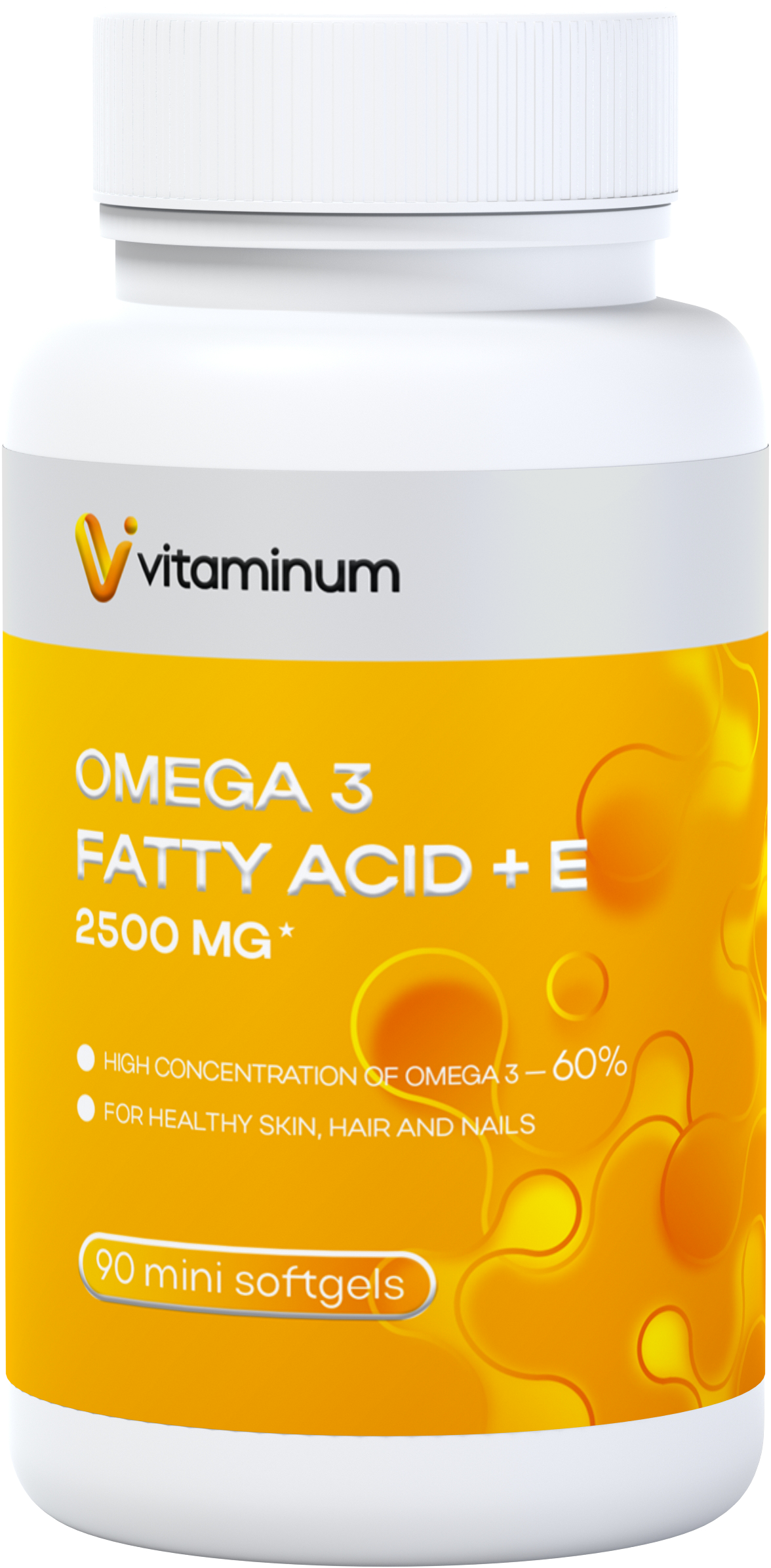 Vitaminum ОМЕГА 3 60% + витамин Е (2500 MG*) 90 капсул 700 мг   в Костомукше